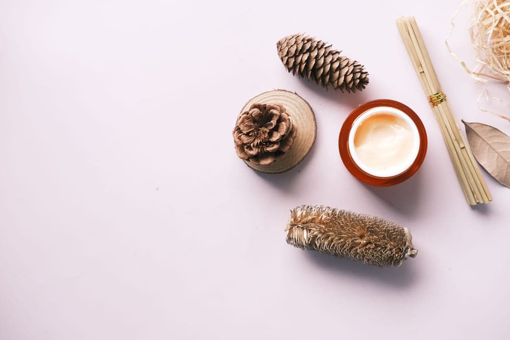 Skincare ingredients and a dropper